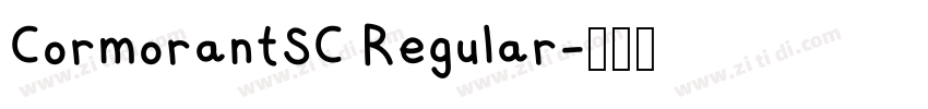 CormorantSC Regular字体转换